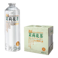 茅记 茉莉花茶叶 茉莉花茶 1L 6罐 整箱装