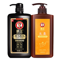 BAWANG霸王何首乌洗发水控油蓬松黑亮洗发露男女士固发控油黑发防l脱洗头膏 首乌固发洗发水1L+沐浴露750ml