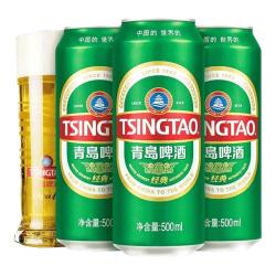 青岛啤酒 小麦啤酒  1x18x550ml 听装 500ml