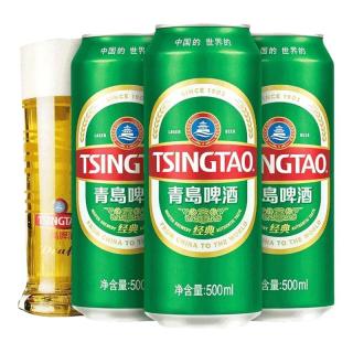  TSINGTAO/青岛啤酒 小麦啤酒  1x18x550ml 听装 500ml