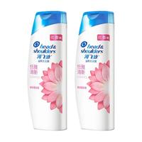 海飞丝去屑洗发水 大瓶洗发露洗头膏液柔顺修护头皮家庭装男女 恬雅清新型160g（80g*2）