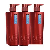 VS 沙宣 洗发水露水润去屑400gx3瓶去油去屑蓬松补水滋润改善毛躁