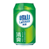 崂山矿泉 麦香清新口感清爽 啤酒  整箱装 330ml