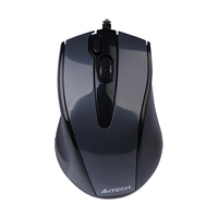 A4TECH 双飞燕 N-500FS 静音版 有线鼠标 1000DPI 高亮铁灰