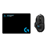 罗技（G） G502HERO游戏鼠标有线电竞RGB机械LOL吃鸡宏程带配重 沃梵 G502+萌系猫咪防滑贴