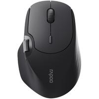 雷柏 MT560 中小手无线/蓝牙/有线多模办公鼠标 人体工学跨屏传输超长续航支持5台设备切换 黑色