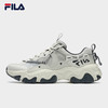 FILA 斐乐 男鞋FLUID 5复古运动鞋2024秋猫爪鞋休闲老爹鞋 银绿色/高调灰-SH 42