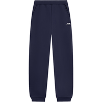 李宁 LI-NING童装儿童运动裤子男女小大童柔软亲肤加绒棉感长卫裤175YKLV457-2 水手蓝457-2（加绒锁温）