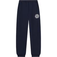 李宁 LI-NING童装儿童运动裤子男小大童加绒保暖棉感亲肤束脚卫裤110YKLU321-2 深海军蓝321-1（棉感加绒）