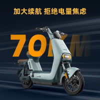 国家补贴：绿源 新国标电动自行车LIVA7豪华版续航80公里NFC智能解锁前碟后陶液冷电机质保十年  焕彩奶咖-新国标可上牌