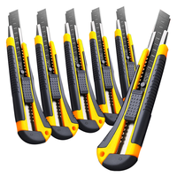 金值 2把黑刃美工刀+10刀片 自动锁定配刀片裁纸刀/壁纸刀/工具刀/小刀裁纸快递手工刀美术刀