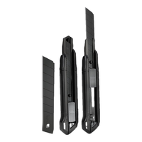 晨光(M&G)文具大号黑刃美工刀 18mm锋利不锈钢刀刃 自锁裁纸刀 优品系列家用耐用办公用品单个装ASS913Q5 【品质款】黑刃大号美工刀