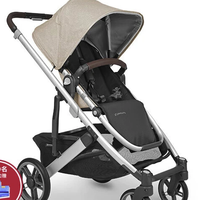 国家补贴:UPPAbaby CRUZ V2+高景观婴儿车 双向可坐可躺可折叠宝宝推车 燕麦色-DCL