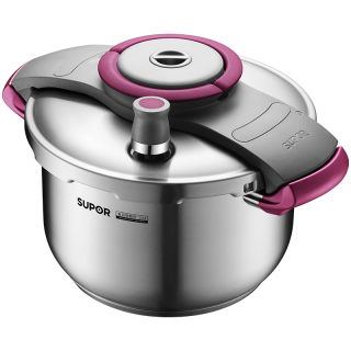 苏泊尔 EY22BCW01-R 不锈钢压力锅 22cm 玫红