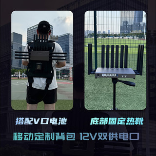  流星聚合 户外直播网络聚合 5G多卡聚合路由器+直播背包