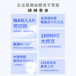  iKuai/爱快 AX3000千兆无线wifi6 路由器