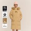 TEENIE WEENIE 小熊 女士羽绒服 大毛领长款外套