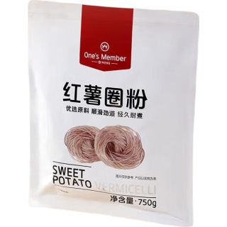 1号会员店 中秋红薯圈粉750g粉条火锅食材炖菜酸辣粉南北干货 纯红薯粉条750g