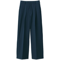 MUJI 无印良品 BE1QSC4S 抽褶直筒裤