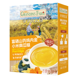 爷爷的农场 富硒山药鸡内金小米南瓜糊200g 玉米糊米粉米稀早餐辅食零食代餐