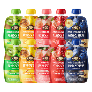LittleFreddie Little Freddie）宝石果泥85g*10袋装