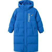 asics/亚瑟士童装冬季羽绒服长款厚保暖特氟龙三防外套2024年 8851亚瑟士蓝 175cm