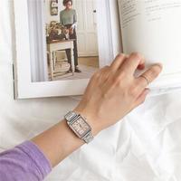 CASIO 卡西欧 LTP-V007系列 LTP-V007D-4E 方形石英表 钢带 方形