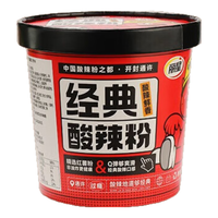 丽星 纯红薯粉的酸辣粉130g/桶 6桶