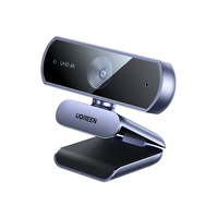 绿联 4K高清 USB外置电脑摄像头 双麦克风