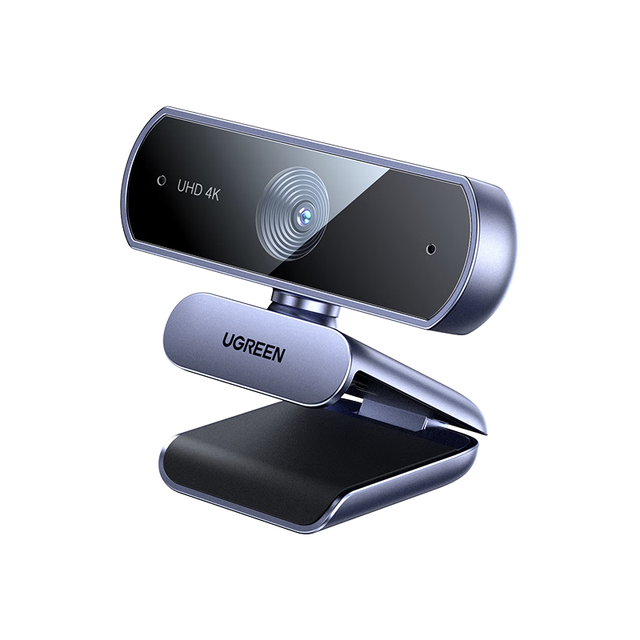 绿联 4K高清 USB外置电脑摄像头 双麦克风