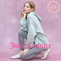 JUICY COUTURE 【slow cleanfit】橘滋25挺括剪裁连帽宽松连帽卫衣女