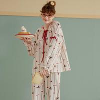 果壳 【公主风系列】睡衣女春秋长袖柔软舒适高级感可外穿家居服套装