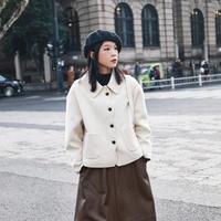 西町村屋 【捡漏绵羊毛】冬季女式长款双面呢文艺设计款门襟双面呢大衣