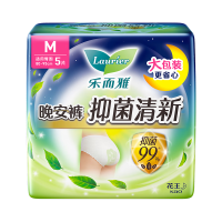 乐而雅 抑菌清新 女士安睡裤  M 5片