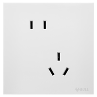 公牛（BULL）开关插座 G57系列10A斜五孔插座86型G57Z223A 暮雪白十只装