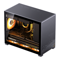 JONSBO/乔思伯 支持MATX背插主板 电脑机箱 玻璃侧透 MATX背插主板 240水冷 Type-C  黑色