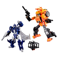 变形金刚(TRANSFORMERS)儿童男孩玩具模玩手办雷霆救援队沙暴VS末日毁灭者吊索套装G1380 沙暴VS吊索套装