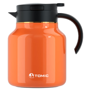 特美刻（TOMIC） 智能显温焖茶壶老白茶闷泡壶家用办公室大容量茶水分离保温壶 【智能充电款】爱马士橙 1.5L