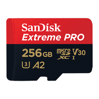 闪迪 256GB TF（MicroSD）内存卡 A2 4K V30 U3 C10 至尊超极速移动存储卡