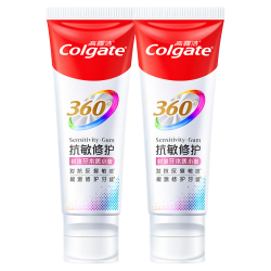 高露洁 360°抗敏修护牙膏200g 抗敏感修复舒敏断菌护龈 含促生氟磷灰石