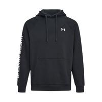 安德玛UA秋冬Rival男子抓绒运动休闲连帽卫衣6006386 黑色001 3XL