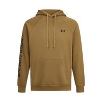 安德玛UA秋冬Rival男子抓绒运动休闲连帽卫衣6006386 土狼棕498 L