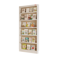 阿格贝贝超薄置物架门后书架儿童绘本架收纳架不占地方的书架钢制 门后书架【1.8米高*1.0米宽】 8厘米厚