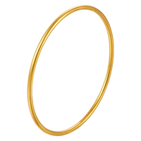 金至尊黄金手镯素圈磨砂足金999实心镯子计价 12.82克