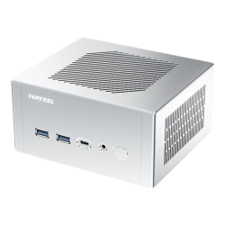 极夜 DeskOne T2 全铝迷你 迷你主机电脑  集成核芯显卡 AMD 锐龙7 255 皓月琉银 无内存 无硬盘