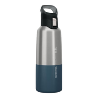 迪卡侬保温杯保温瓶水杯不锈钢户外运动便携MH500墨绿800ml-2755815
