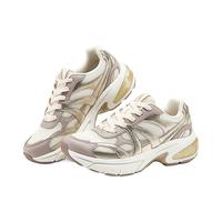 斯凯奇月影鞋Shadow女士复古跑鞋 厚底老爹鞋177357 玫瑰金/RSGD 37.5