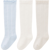全棉时代婴儿袜子新生宝宝婴幼儿袜子纯棉长筒袜过膝袜12cm-14cm 3-12月 (12cm-14cm)