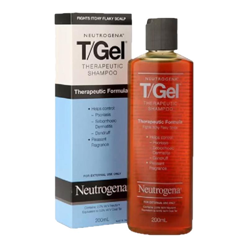 Neutrogena新西兰药房露得清tgel洗发水焦煤油洗发水疗效型头皮屑皮炎200ml