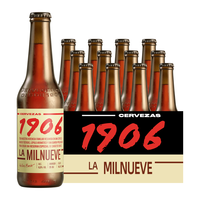 埃斯特拉（ESTRELLA GALICIA）西班牙1906特别典藏啤酒330ml×12瓶原瓶精酿啤酒组合装